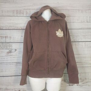 Kids Full Zip Roots Hoddie Brown sz XL